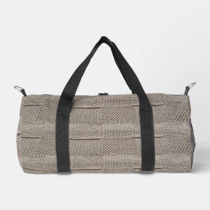 Basketweave Patchwork Knit by Shirley Taylor Duffle Bag