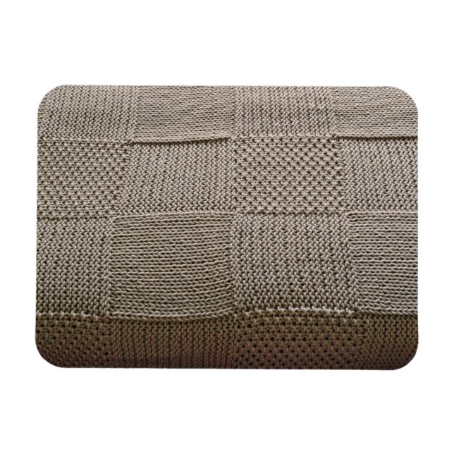 Basketweave Patchwork Knit by Shirley Taylor Magnet (Horizontal)