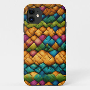 Basketweave pattern iPhone 11 case