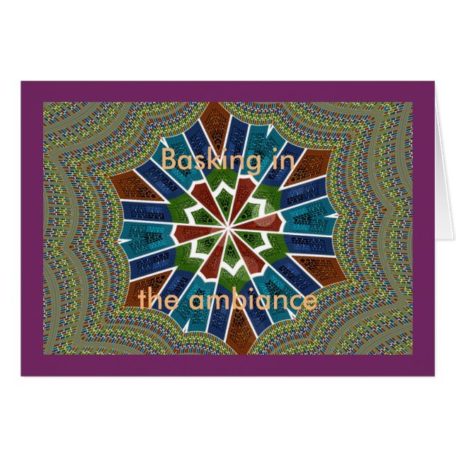 Basking in the ambiance Card (Front Horizontal)