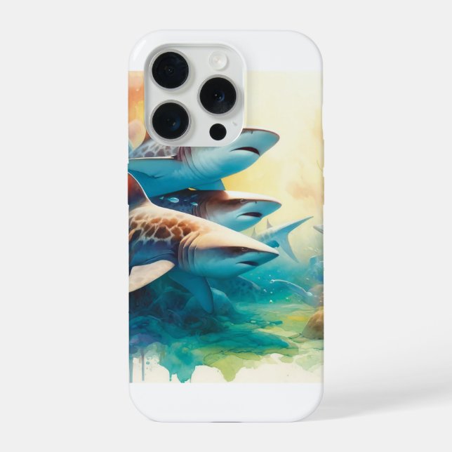 Basking Sharks AREF2021 - Watercolor iPhone Case (Back)
