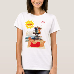"Baskn' in the Sun" Customizable T-Shirt