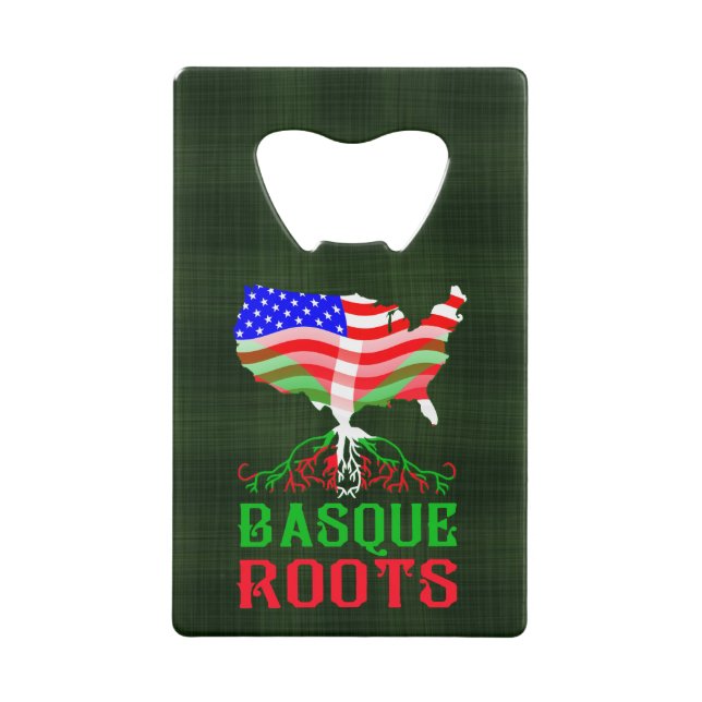 Basque American Roots Bottle Opener (Front)
