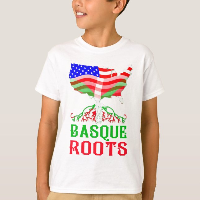 Basque American Roots T-Shirt (Front)
