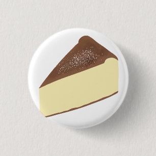Basque Burnt Cheesecake Dessert Lover Gift 3 Cm Round Badge