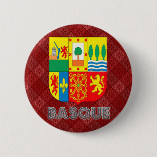 Basque Coat of Arms 6 Cm Round Badge