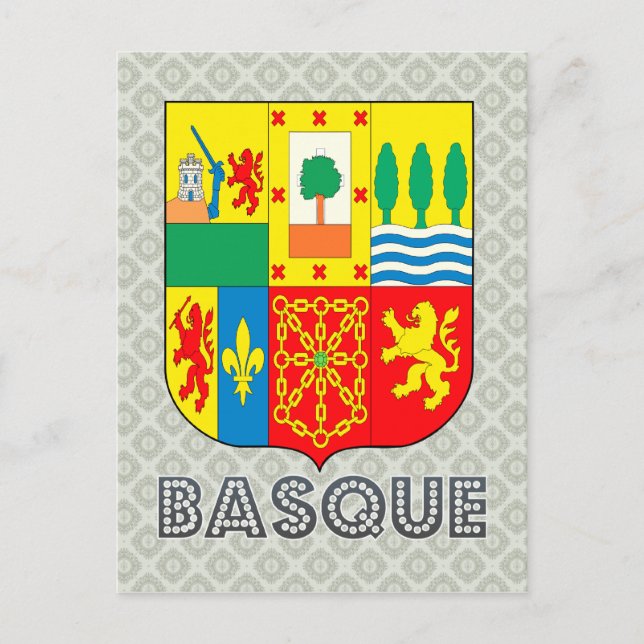 Basque Coat of Arms Postcard (Front)