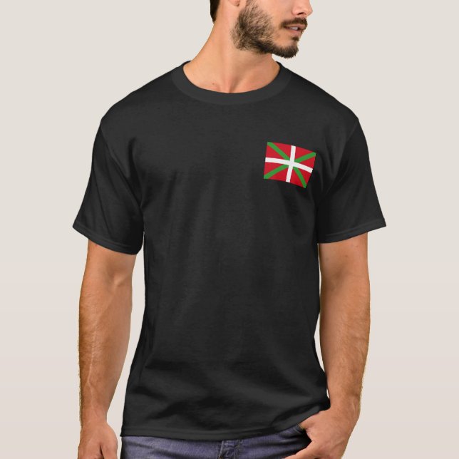 Basque Country and ikurriña, T-Shirt (Front)