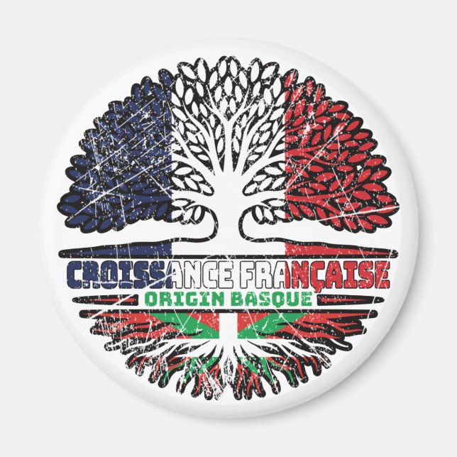 Basque Country Basque French France Tree Roots Magnet (Front)