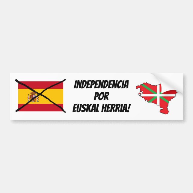 Basque Country Independence bumper sticker (Front)