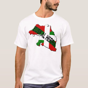 Basque country map plus euskal herria flag T-Shirt