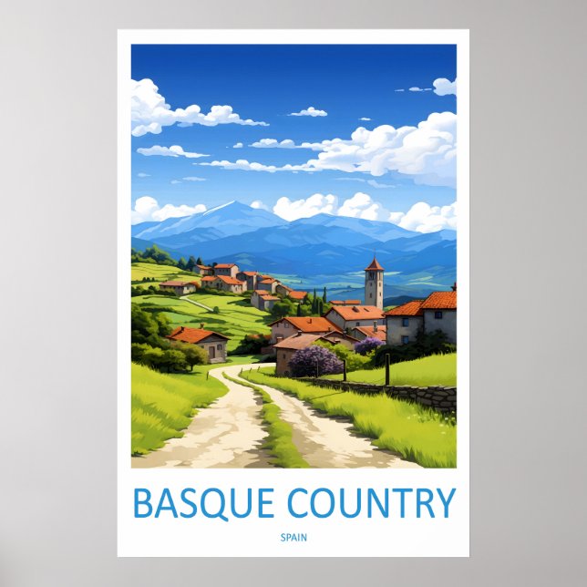 Basque Country Travel Poster 1 (Front)