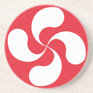 Basque cross glass underneath "Lauburu" Coaster