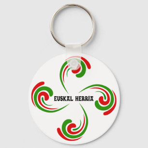 Basque Cross Key Ring