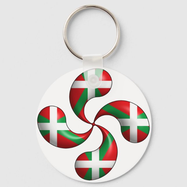 Basque Cross Keychain (Front)