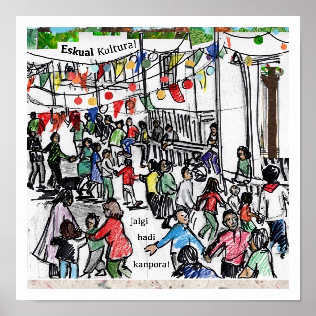 Basque culture comes forth into the world illus poster (Front)