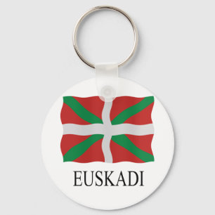 Basque flag key ring