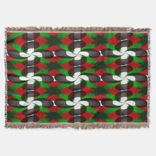 Basque Flag Patterned Throw Blanket