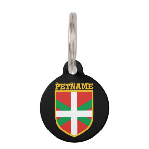 Basque Flag Pet Tag