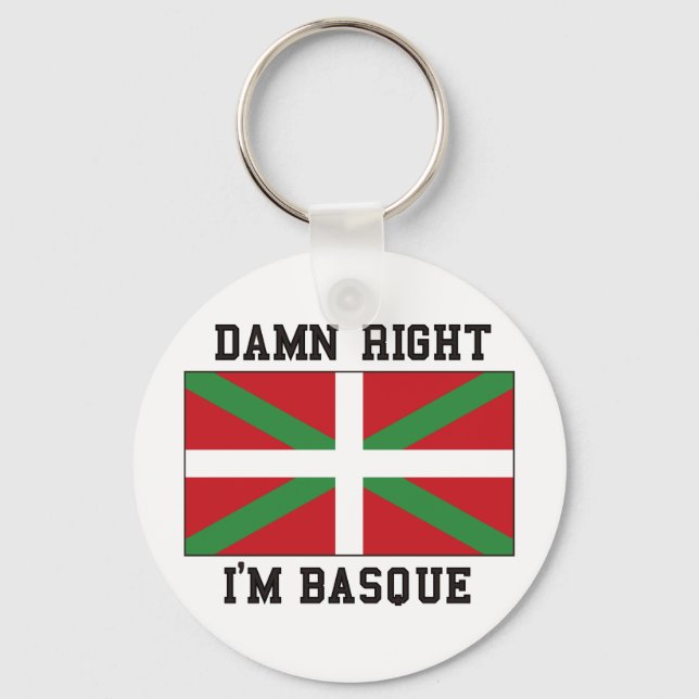 Basque Flag Spain Key Ring (Front)