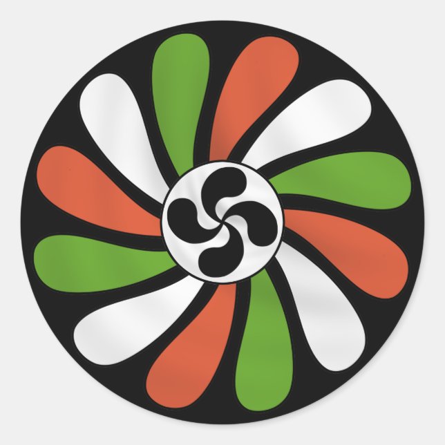 Basque Flower Sticker (Front)