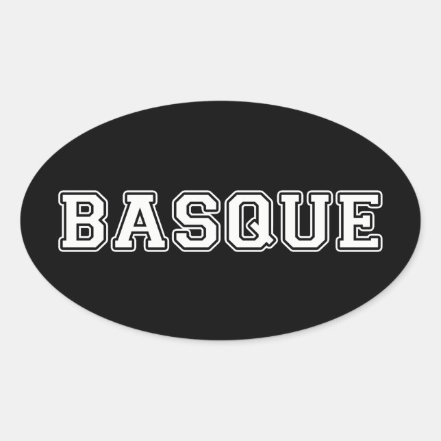 Basque Oval Sticker (Front)