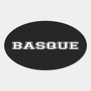 Basque Oval Sticker