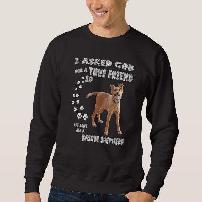 Basque Shepherd Saying Mum Dad Costume Basque Shee Sweatshirt (Front)