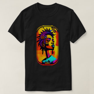 Basquiat-Inspired Rock Music Illustration Art T-Shirt