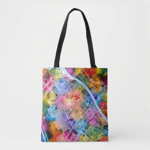 Basrah Iraq City Map Tote Bag