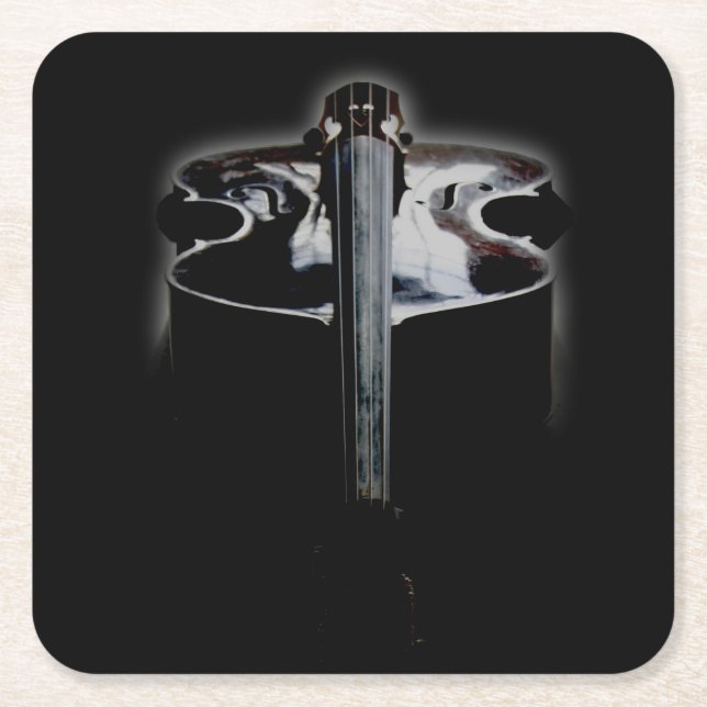 Bass 1 coastercna square paper coaster (Front)