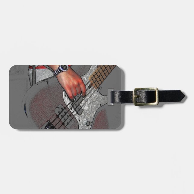 Bass 4 cd ltcnm luggage tag (Front Horizontal)