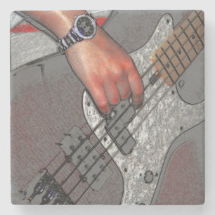 Bass 4 coastercn stone coaster
