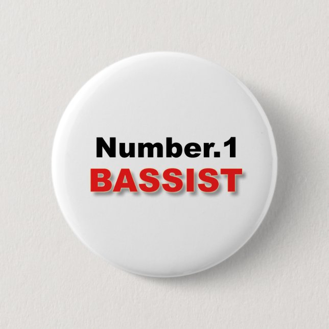 bass 6 cm round badge (Front)