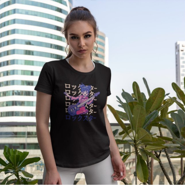 Bass Anime Girl Music  T-Shirt (Creator Uploaded)