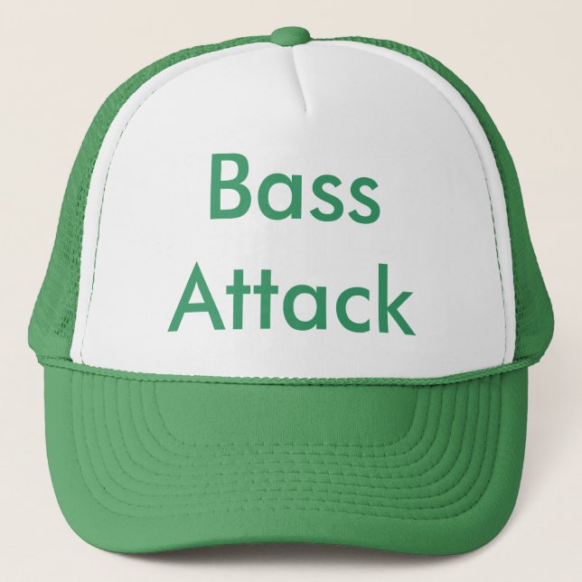 Bass Attack Trucker Hat (Front)