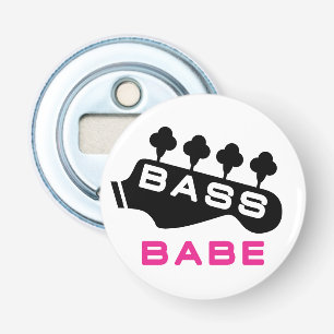 Bass Babe Gift For Bassist Bottle Opener