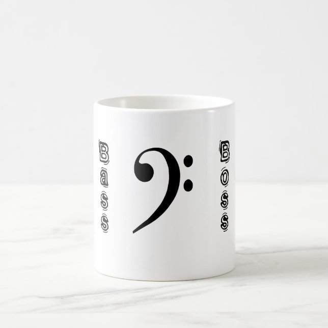 Bass Boss Bass Clef Mug (Center)