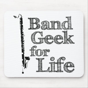 Bass Clarinet Band Geek Mouse Pad