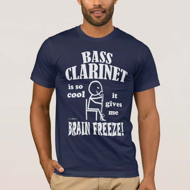 Bass Clarinet, Brain Freeze T-Shirt (Front)