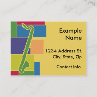 Bass Clarinet Colorblocks Profile Card