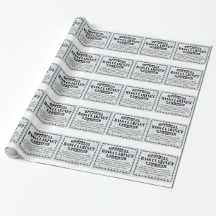 Bass Clarinet License Wrapping Paper