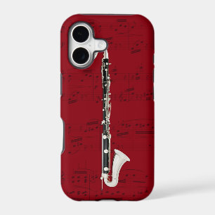 Bass Clarinet & music phone case. Pick colour