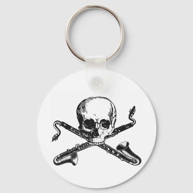 Bass Clarinet Pirate Key Ring (Front)