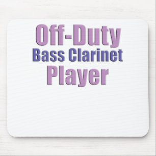 bass clarinet player mouse pad
