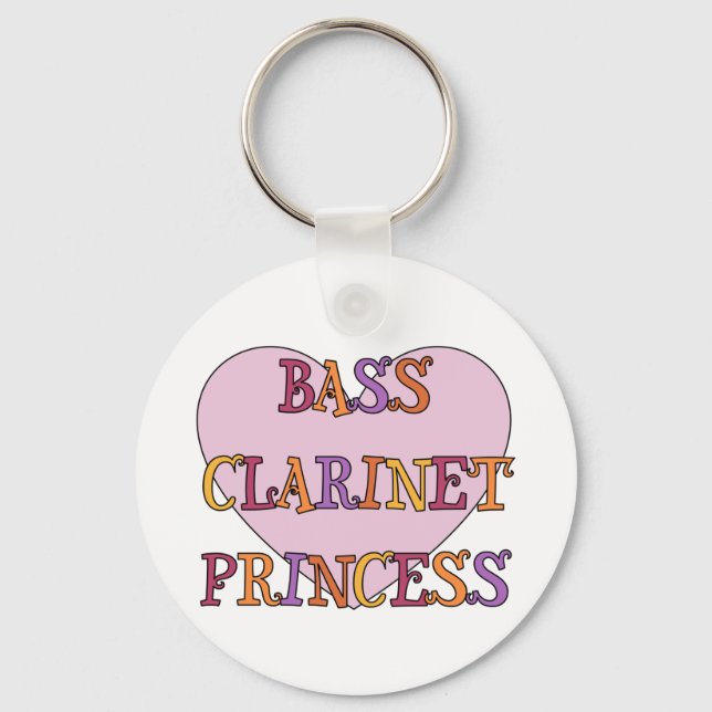 Bass Clarinet Princess Key Ring (Front)