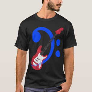 Bass Clef Bass Guitar Bassist Bass Guitarist Music T-Shirt