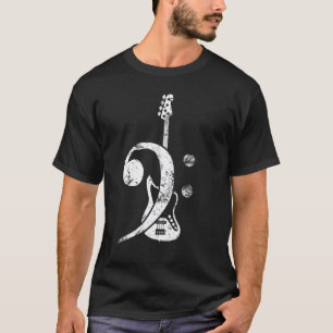 Bass Clef Bass Guitar T-Shirt