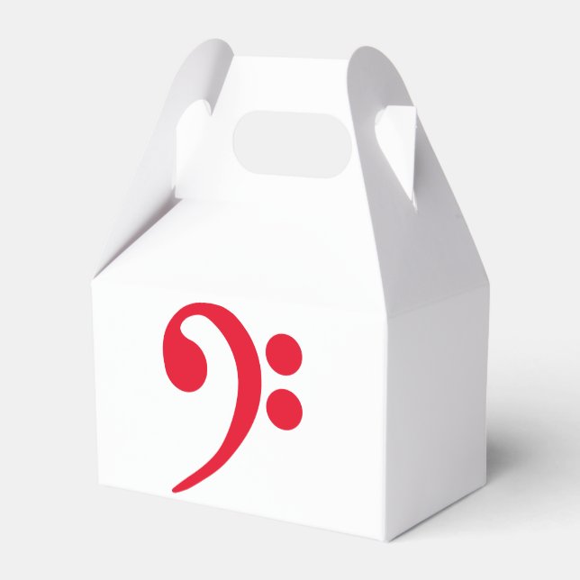 Bass Clef Drawing Favour Box (Back Side)