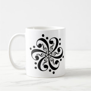 Bass_Clef_Flower_Tattoo_by_ChuckDraws, Bass_Cle... Coffee Mug